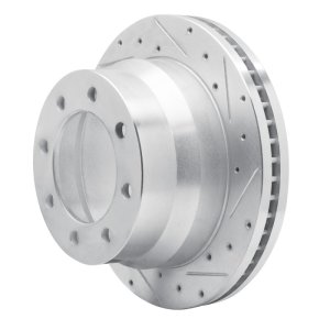 Chevrolet Express 4500 Brake Rotor (1) - Rear Right - R1 Concepts - Drilled & Slotted - Silver - `09-`20